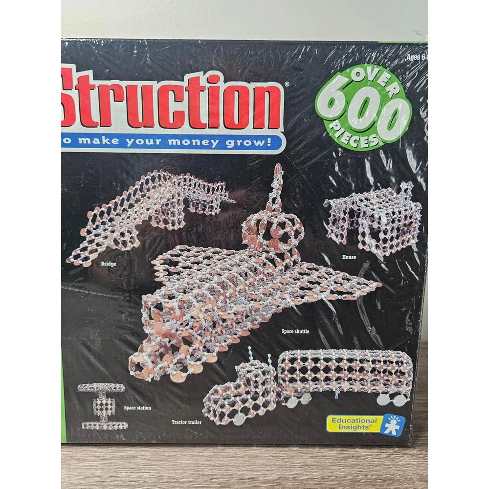 CoinStruction Coin Building Game Kit #EI-4025 Over 600 Pcs Ages 6+